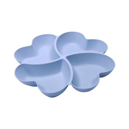 Fruit Plate Heart Shaped Platter Bowl Serving Tray for Dips Snacks and Condiments Ideal for Fruits and Party Events