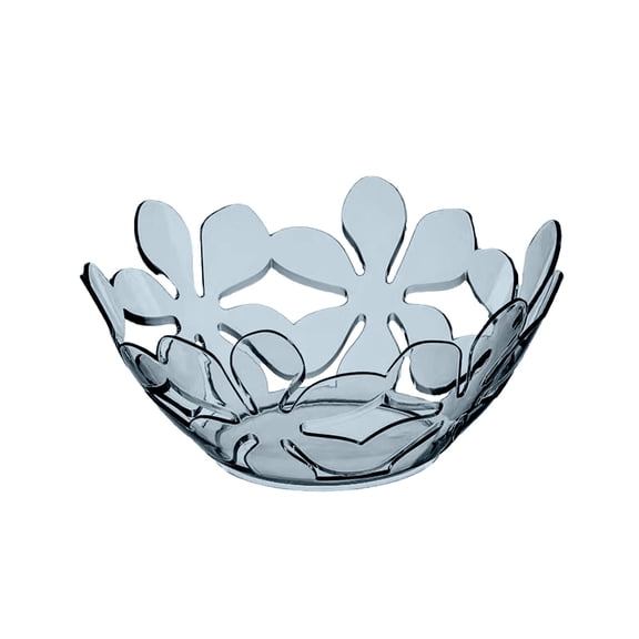 Fruit Plate Transparent Petal Fruit Plate Hollow Design Snack Tray for Coffee Table Living Room Decor Dried Fruit Candy Serving Dish with Artistic Floral Pattern Snack Tray