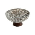 thumbnail image 1 of Fruit Plates Plastic Gray Clear Snack Tray with Detachable Base for Living Room Coffee Table, 26x26x13cm, 1 of 6