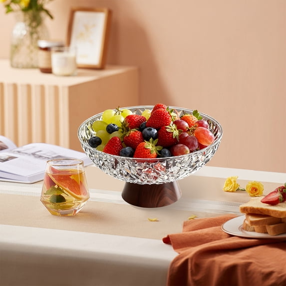 Fruit Plates with Detachable Base Home Living Room Coffee Table Decorations, Candy Plates, Snack Plates, Fruit Plate,10X10X5 in