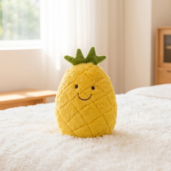 Fruit Plush Toy Set, Cute Assorted Food Stuffed Animals, Soft Vegetable & Fruit Doll Gift for Kids & Room Decor