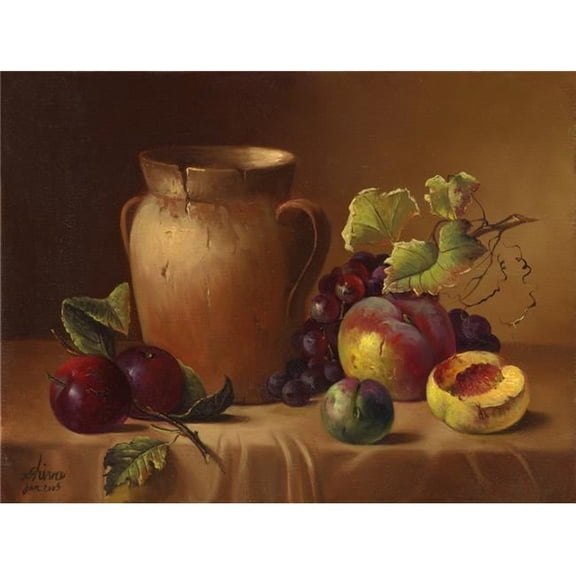 Fruit & Pot Poster Print by Shiva - 11 x 8 in.