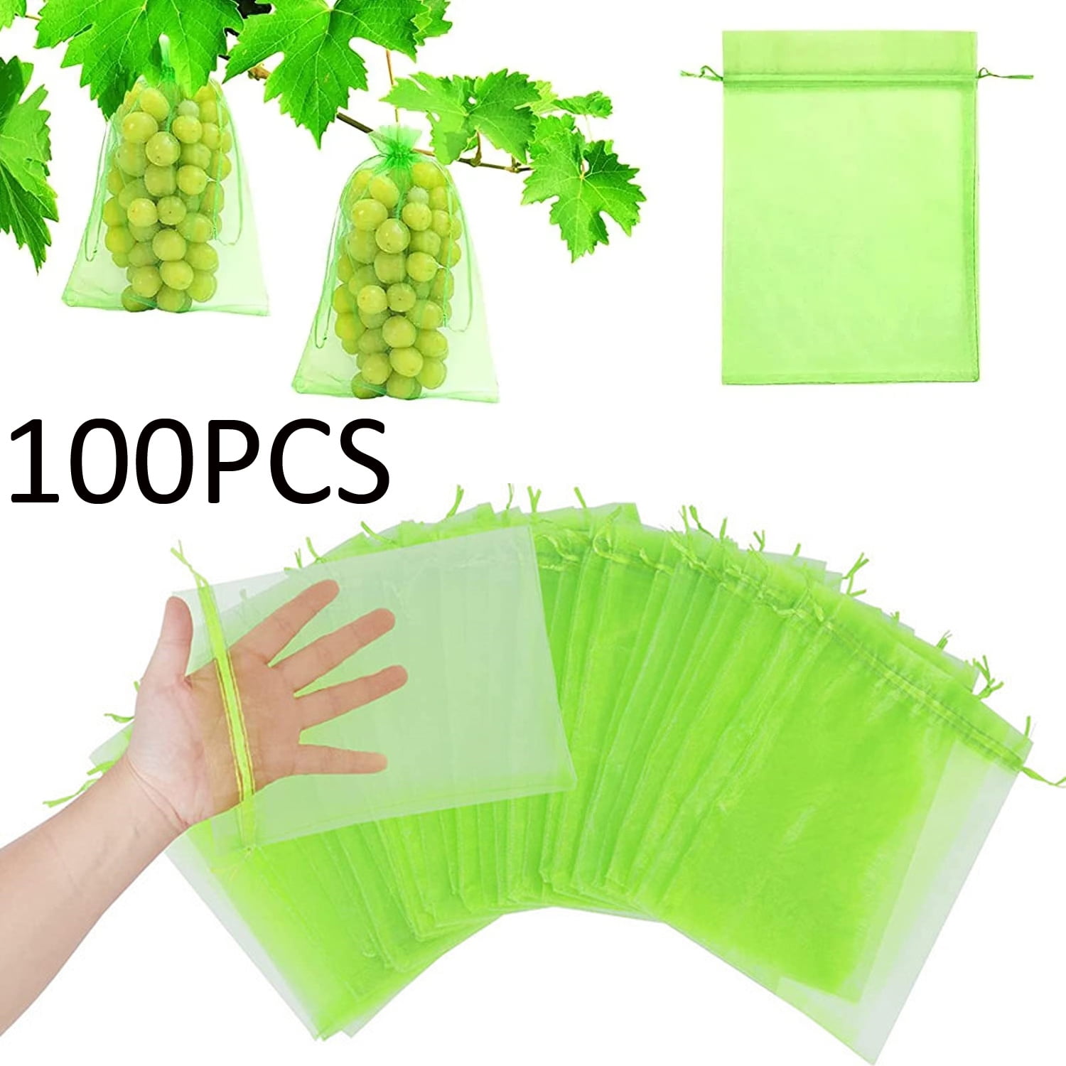 Fruit Protection Bags Fruit Trees Fruit Cover Mesh Bag With Drawstring