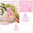 thumbnail image 1 of Fruit Protection Bags M 3.9x5.9in Organza Drawstring Pink Insect Barrier Netting Pouches for Orchard Garden Farm Pest Prevention, 1 of 6