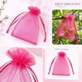 thumbnail image 1 of Fruit Protection Bags M 3.9x5.9in Organza Drawstring Rose Red Insect Barrier Netting Pouches for Orchard Garden Farm Pest Prevention, 1 of 6
