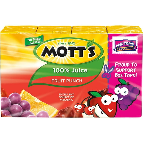 Fruit Punch, 100% Juice, 6.75 oz. (32 Count)