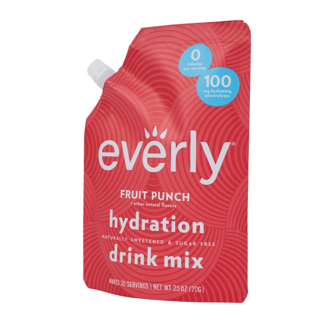 Fruit Punch Hydration Drink Mix Powder, Sugar Free, No Calories, Keto