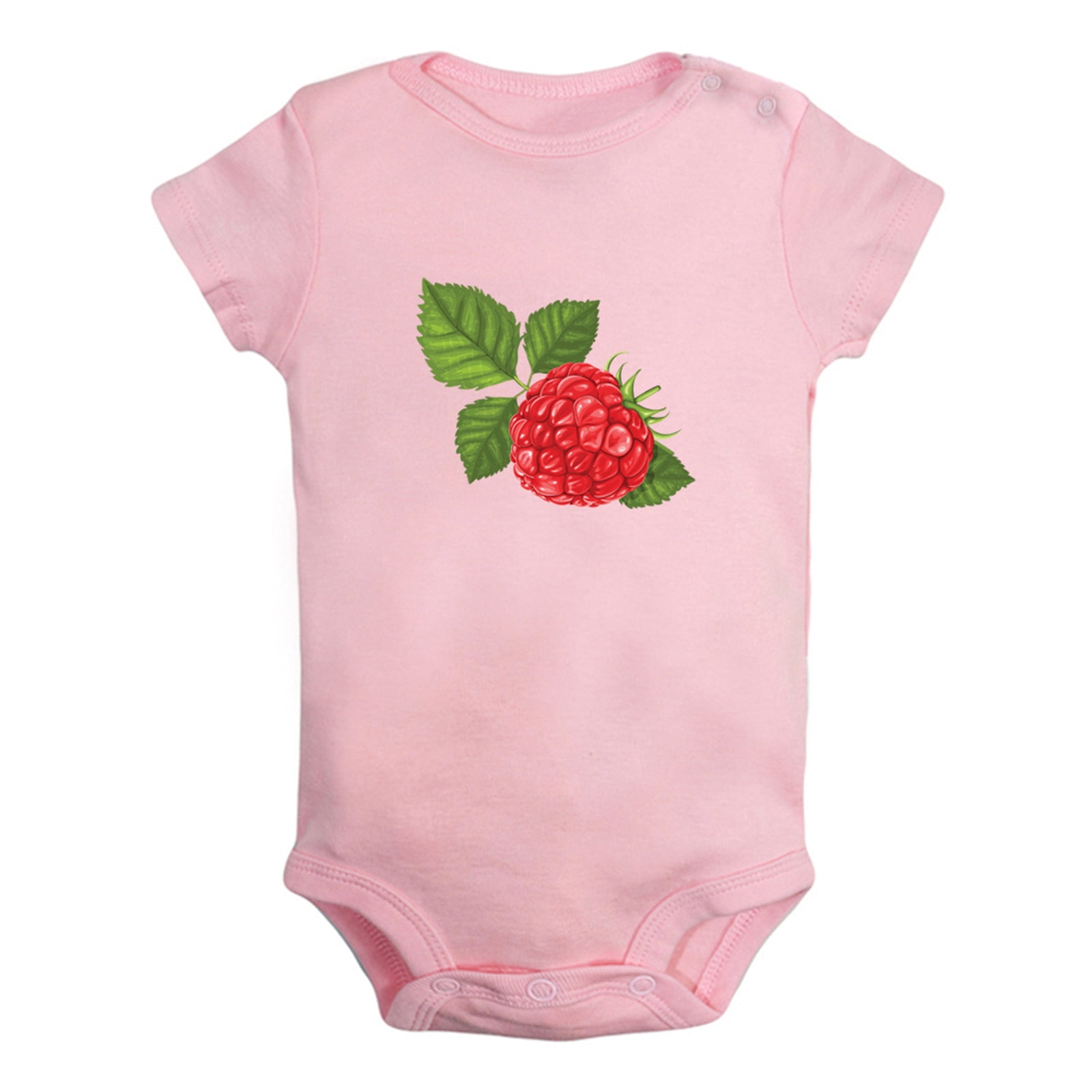 Baby Raspberry Print Fruit Raspberry Image Print Rompers For Babies, Newborn Baby Unisex ...