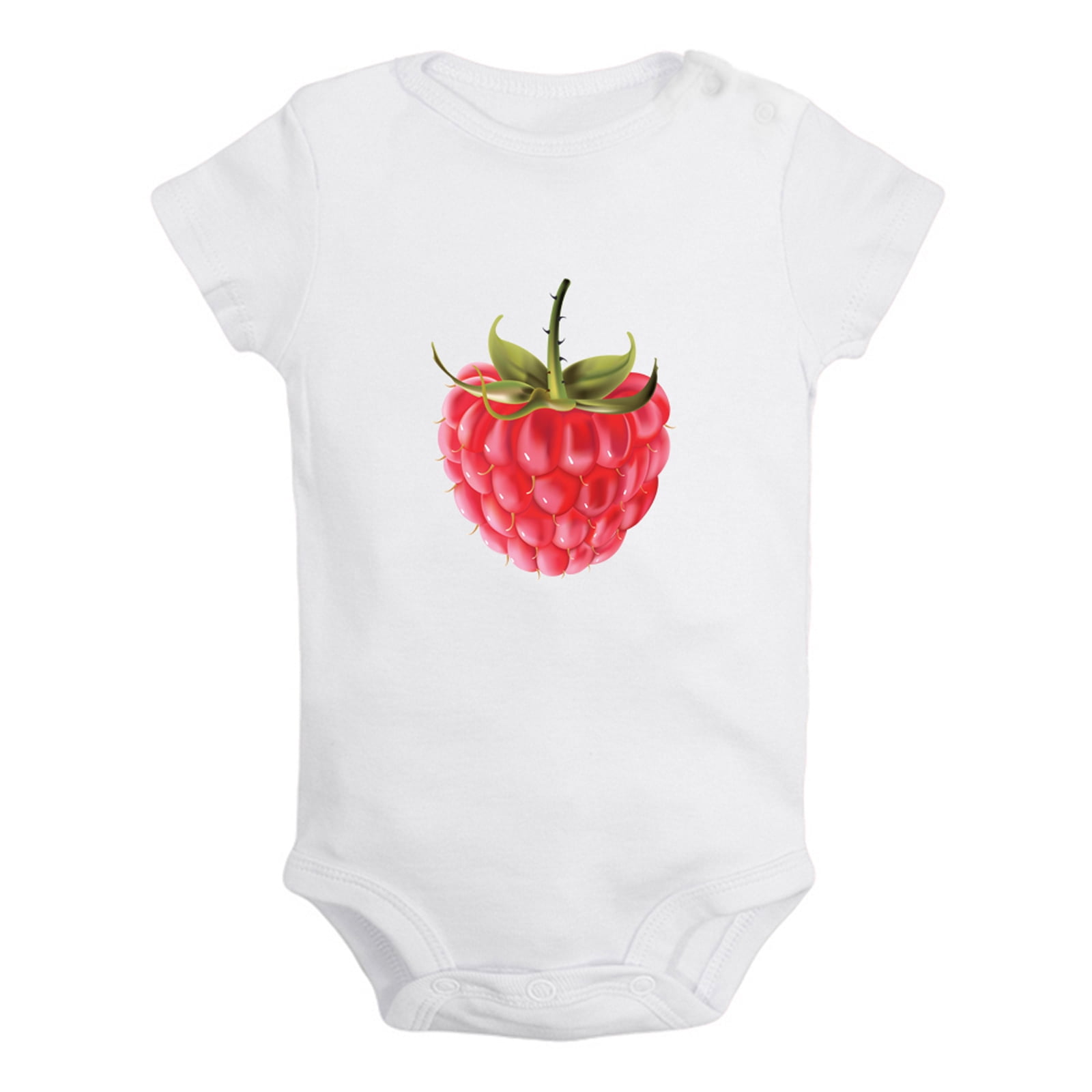 Baby Raspberry Print Fruit Raspberry Image Print Rompers For Babies, Newborn Baby Unisex ...