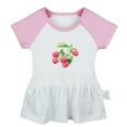 thumbnail image 1 of Fruit Raspberry Pattern Dresses For Baby, Newborn Babies Skirts, Infant Princess Dress, 0-24M Kids Graphic Clothes (Pink Raglan Dresses, 18-24 Months), 1 of 4