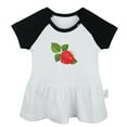 thumbnail image 1 of Fruit Raspberry Pattern Dresses For Baby, Newborn Babies Skirts, Infant Princess Dress, 0-24M Kids Graphic Clothes (Black Raglan Dresses, 0-6 Months), 1 of 4
