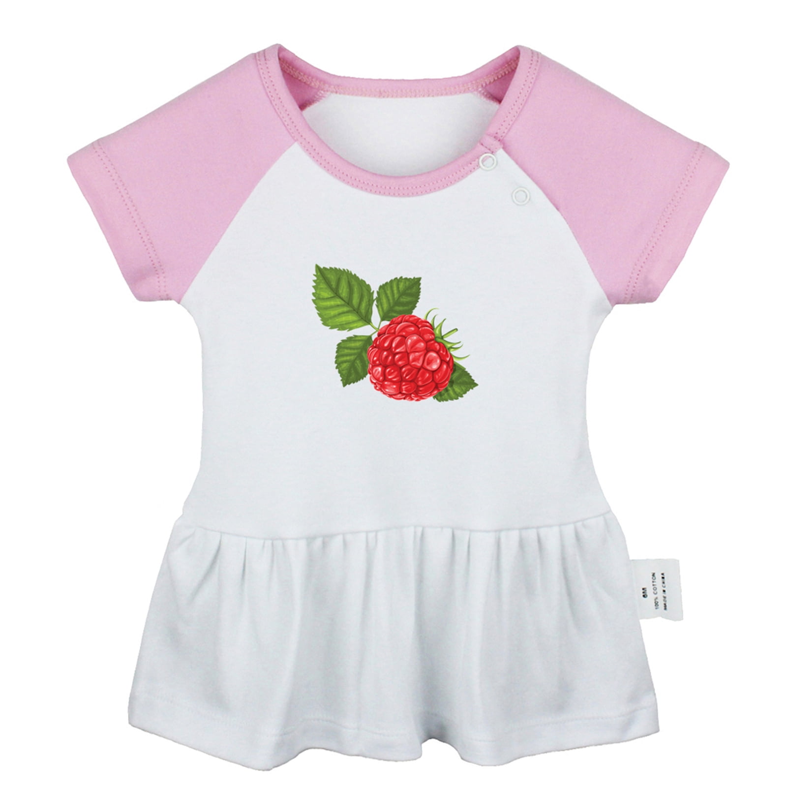 Baby Raspberry Print Fruit Raspberry Pattern Dresses For Baby, Newborn Babies Skirts, Infant ...