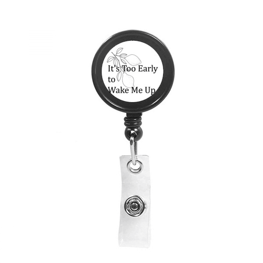 Fruit Render Sober Morning Retractable Keychain Badge Holder ID Badge