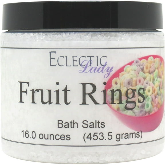 Fruit Rings Bath Salts by Eclectic Lady, 16 ounces