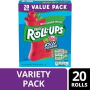 Fruit Roll-Ups Fruit Flavored Snacks, Jolly Rancher, Variety Pack, 20 ct