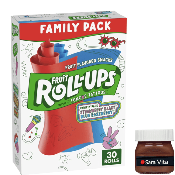 Fruit Roll-Ups Fruit Flavored Snacks, Variety Pack, 30 Count, 15 oz
