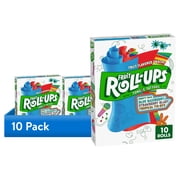 (10 pack) Fruit Roll-Ups Gluten Free Fruit Flavored Snacks, Variety Pack (10 Rolls)