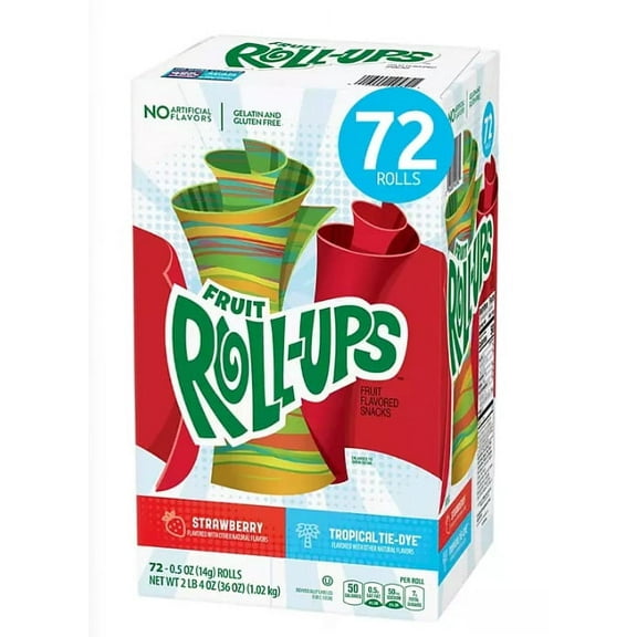 Fruit Roll Ups with Fruits 72 Rolls
