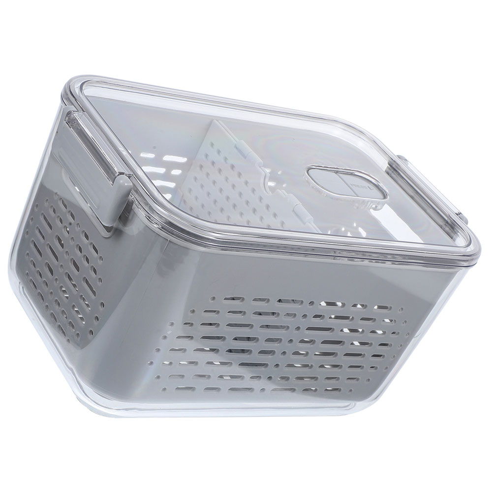 Fruit Salad Container Fridge Refrigerator Organizer Bins Divider Basket