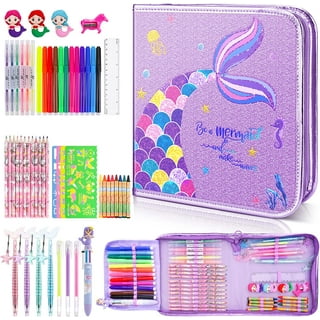 Hot Bee Fruit Scented Markers Set, 56 Pcs with Frozen Snowflake Pencil  Case, Frozen Gifts for Girls Ages 4-6-8, Art Supplies for Kids, School  Supply