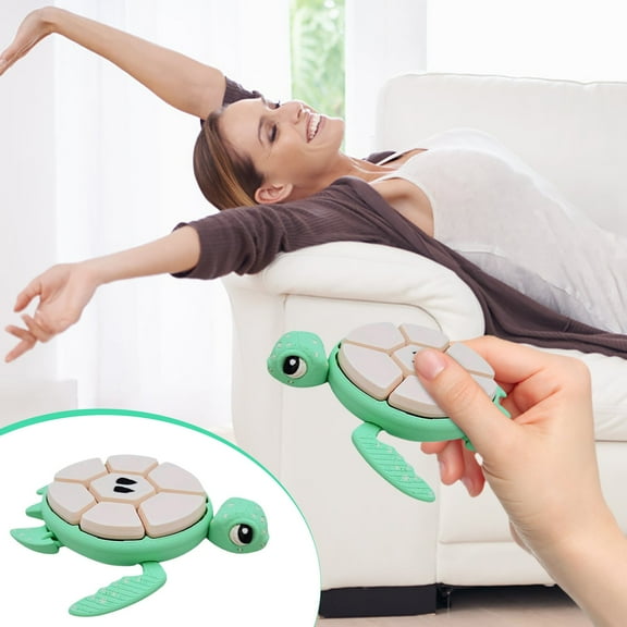 Fruit Series Turtle Hand Stimulation Clicker, Sensory Digital Desktop Fidget Toy, for Attention Deficit Hyperactivity, Mechanical Click Sound Stress Relief