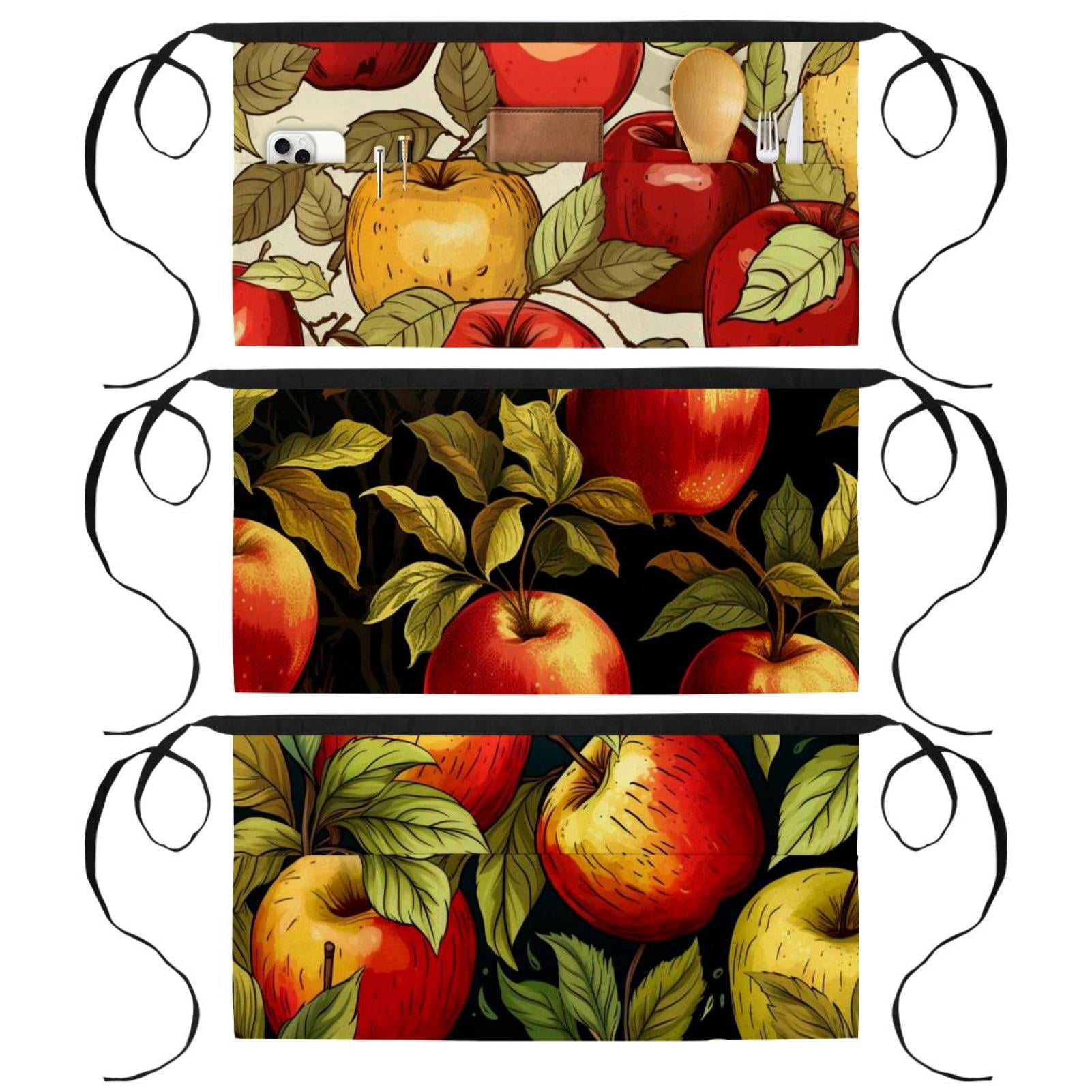 Aprons with Pockets for Women Waitress Server Aprons with 3 Pockets ...