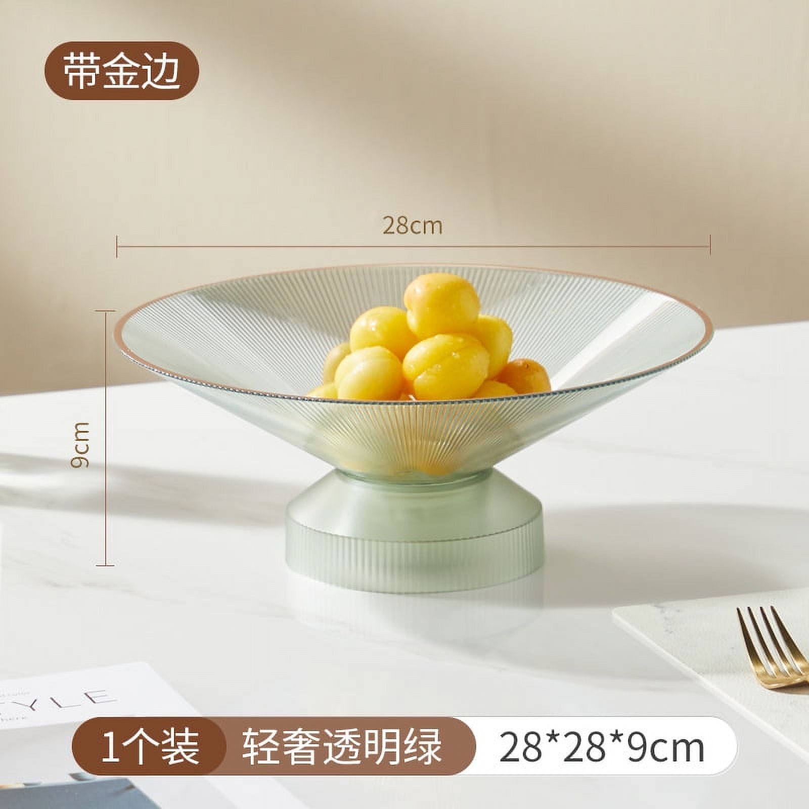 Fruit Serving Tray Based Fruit Tray Draining Hole Detachable Fruit Tray