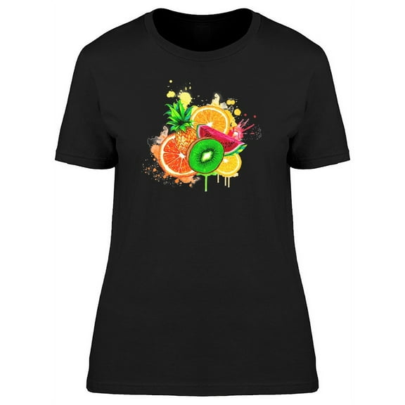 Fruit Set Tropical Fruits T-Shirt Women -Image by Shutterstock, Female x-Large