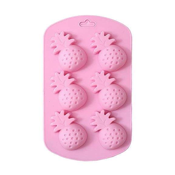 Fruit Shape Baking Mold Candy Molds Pineapple Lemon Watermelon Strawberry,Ideal for Chocolate,Candy,Cake,Ice Cube & Jelly,Pack of 1(Pineapple)