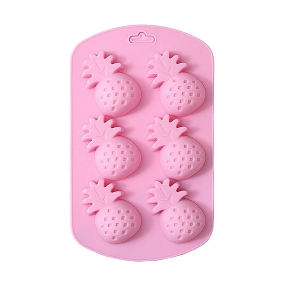 Fruit Shape Baking Mold Candy Molds Pineapple Lemon Watermelon Strawberry,Ideal for Chocolate,Candy,Cake,Ice Cube & Jelly,Pack of 1(Pineapple)