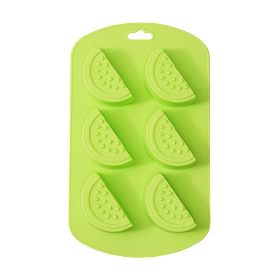 Fruit Shape Baking Mold Candy Molds Pineapple Lemon Watermelon Strawberry,Ideal for Chocolate,Candy,Cake,Ice Cube & Jelly,Pack of 1(Watermelon)