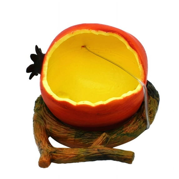 Fruit Shape Bird Feeder, Orange Fruit Feeder Garden Decorative For Crates Cages Coop, Fruit Feeder