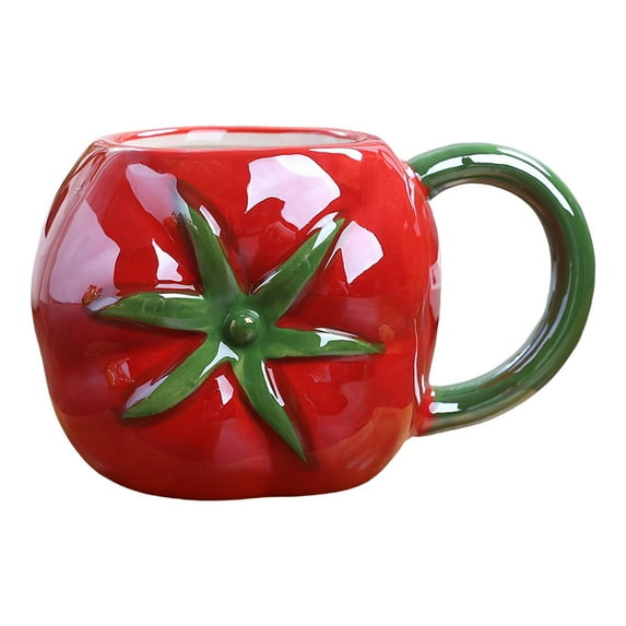 Fruit Shape Coffee Mug Ceramic Mug Hot or Cold Drinks Creative Tea Water Cups Reusable Morning Cup for Wedding Daily Using Housewarming