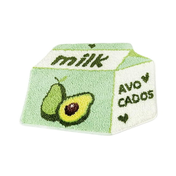 Absorbent Fruit Bath Mat - Non- Microfiber Shower Rug for Bathroom - Cute Cartoon Design Laundry Friendly Carpet for Home