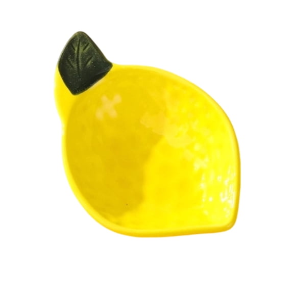 Fruit‑Shaped Ceramic Plate Glossy Glazed Stoneware Dish Small Serving Tray Table‑Top Decor Housewarming Gift