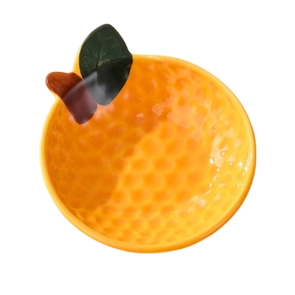 Fruit‑Shaped Ceramic Plate Glossy Glazed Stoneware Dish Small Serving Tray Table‑Top Decor Housewarming Gift