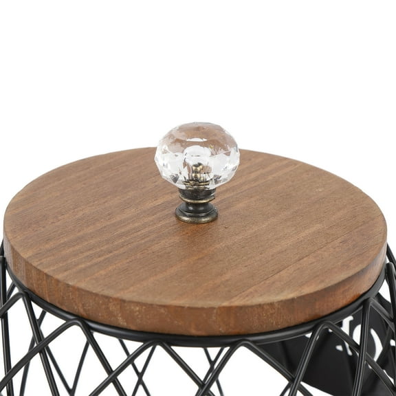 Fruit,Shaped Coffee Pod Holder, Stylish Storage For 50+ Capsules, Wooden Lid