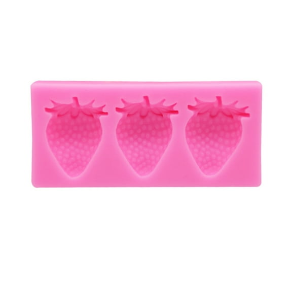 Fruit Shaped Fondant Molds 3D Strawberry Pineapple Silicone Fondant Molds for Cupcake Topper-Chocolate Candy Baking Mold