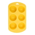 thumbnail image 1 of Fruit Shaped Silicone Ice Molds,6 Cavity Summer Drink Decorative Ice Making Tool | Reusable Candy & Cake Baking Tray | Easy to Fall Off,Yellow, 1 of 7