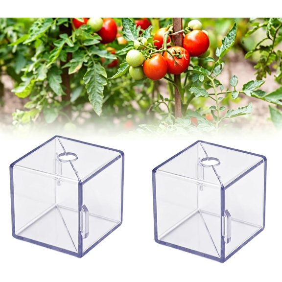 Fruit Shaping Mold for Growing Unique, 4PCS Creative Fruit Shaping Molds, Triangular & Cubic Molds for Tomato Strawberry, Reusable Clear Plastic Garden Plant Shapers