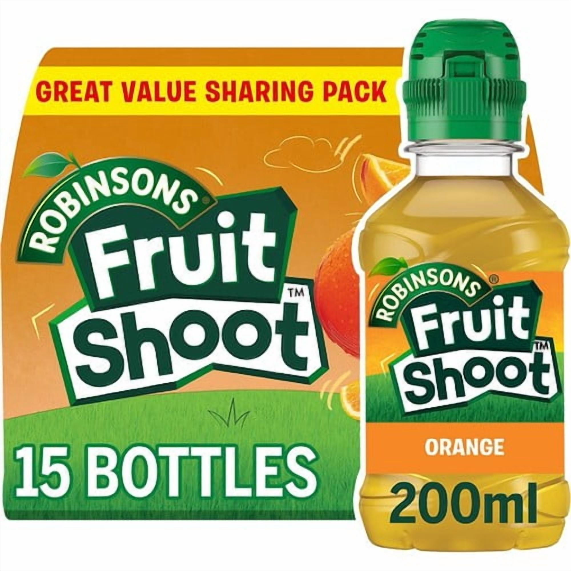 Fruit Shoot Orange 15 x 200ml, British Import (Pack of 2)