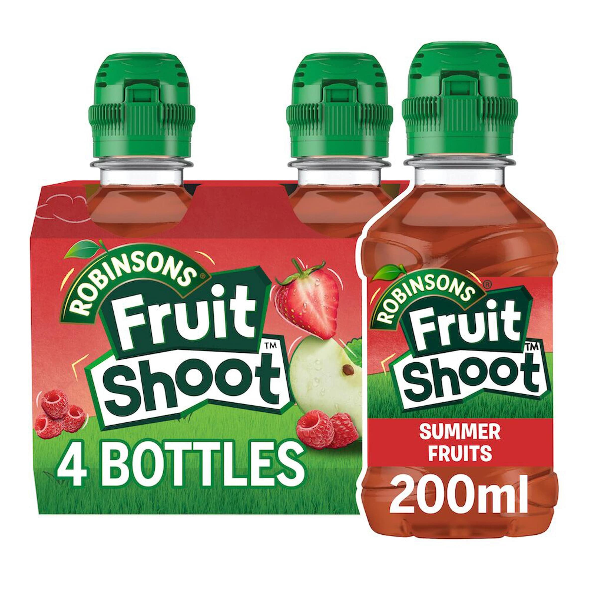 Fruit Shoot Summer Fruits Kids Juice Drink 4x200ml, Imported from Britain