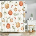 thumbnail image 1 of Fruit Shower Curtain Orange Banana Peach Watermelon Pattern Cute Kids Bathroom Decor Polyester Fabric Waterproof Bath Curtain, 1 of 5