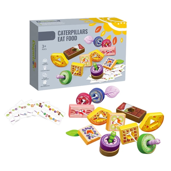 Fruit Skewers Gluttonous Worm Game, Tabletop Logical Thinking Educational Toy, Gift for Kids 3+