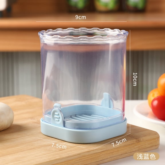 Fruit Slicer Cup, Strawberry Slicer & Fruit Cutter with Stainless Steel Blades, Push Type Fruit Chopper for Strawberry, Banana, Grape, Reusable Kitchen Gadget