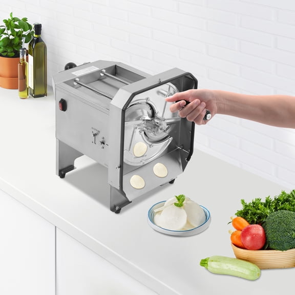 Fruit Slicer Machine 0-9mm Adjustable Thickness Electric Manual for Restaurant