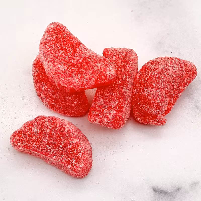 Fruit Slices Jelly Candy, Soft Chewy Cherry Flavor, 8 oz