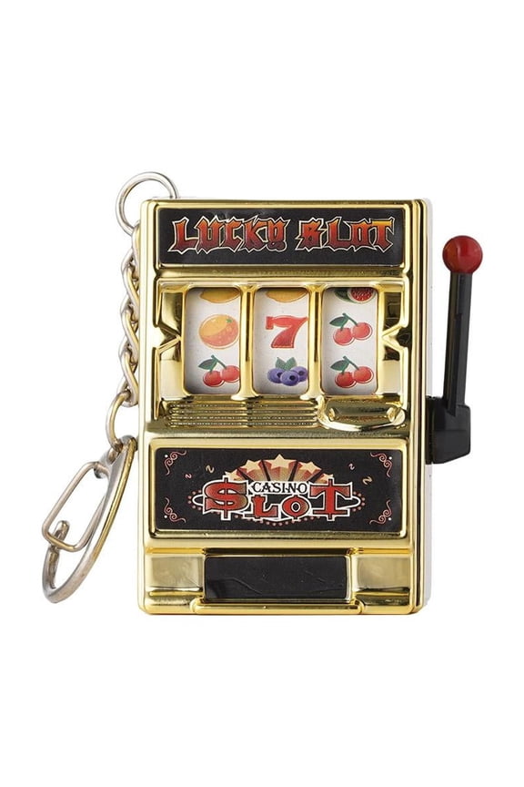 Fruit Slot Machine Keychain Lucky Charm Jackpot Keychains Mini Pendant Charm S2u7 Bag Adults Gifts For Kids Novelty Gift For Her