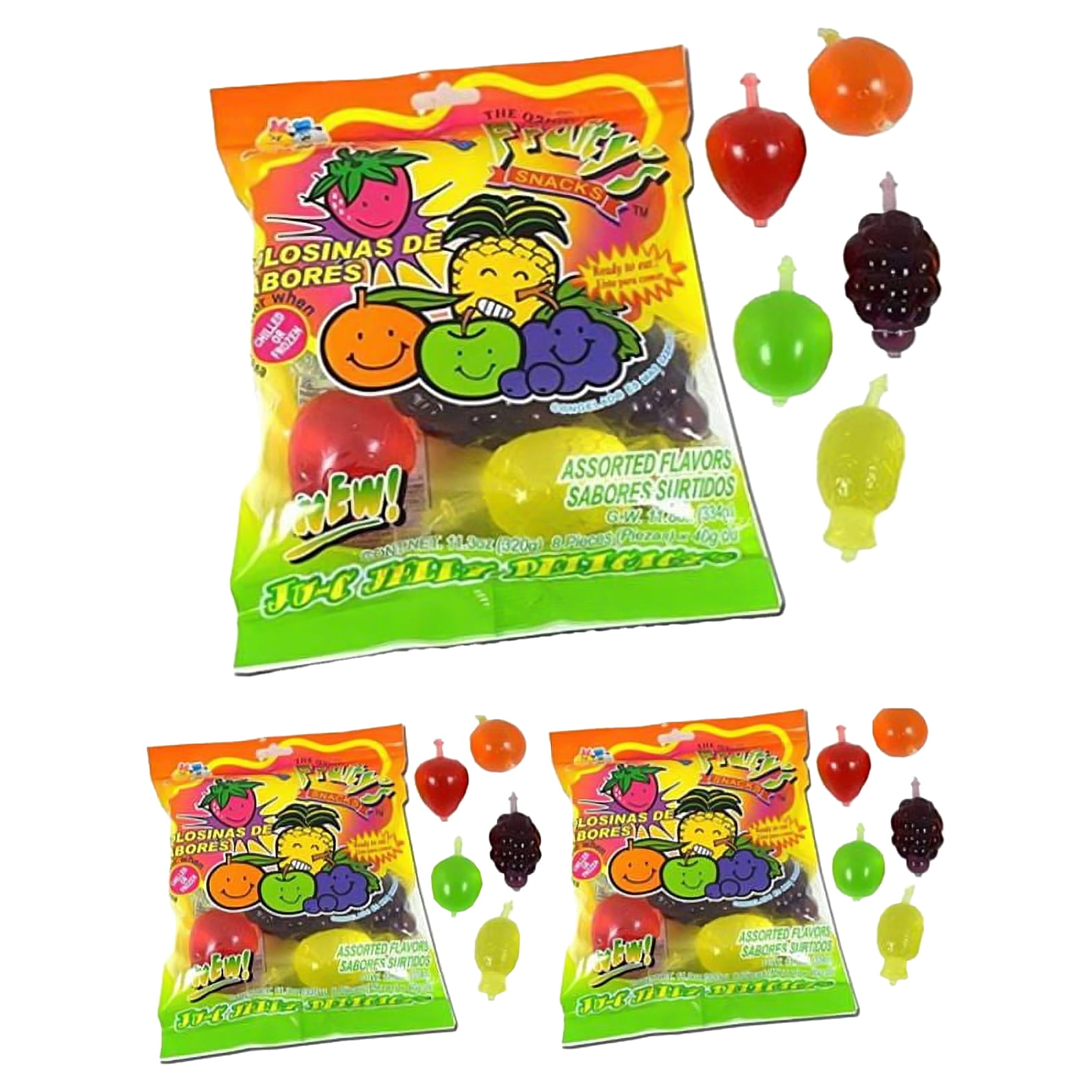Fruit Snack Jelly Fruit Candy Bag Pack of 3 8 each bag TIKTOK Challenge play the famous Hit or Miss game