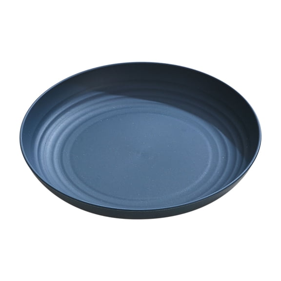 Fruit Snack Plate - Eco-friendly Plastic Snack Serving Tray Non-slip Base for Desserts & Jewelry Storage Accessory (Navy Blue), JASKFLY